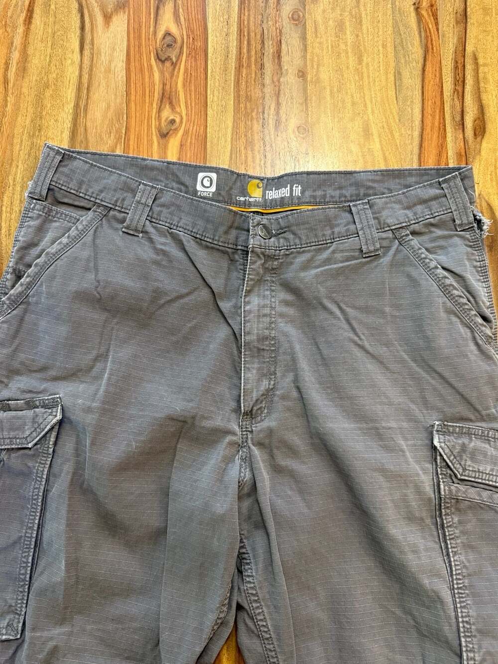 Carhartt Force Relaxed Fit Ripstop Cargo Pants Men's Gray 38x36